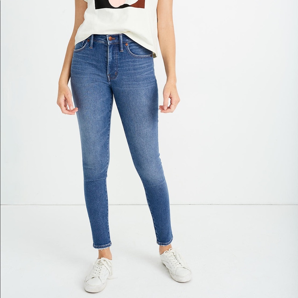 Madewell 9" Mid-Rise Skinny in Pearson Wash sz 28